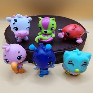 6 Hatchimals CollEGGtibles Season 2 Lot Armadillark Crab Dragonfly Cow